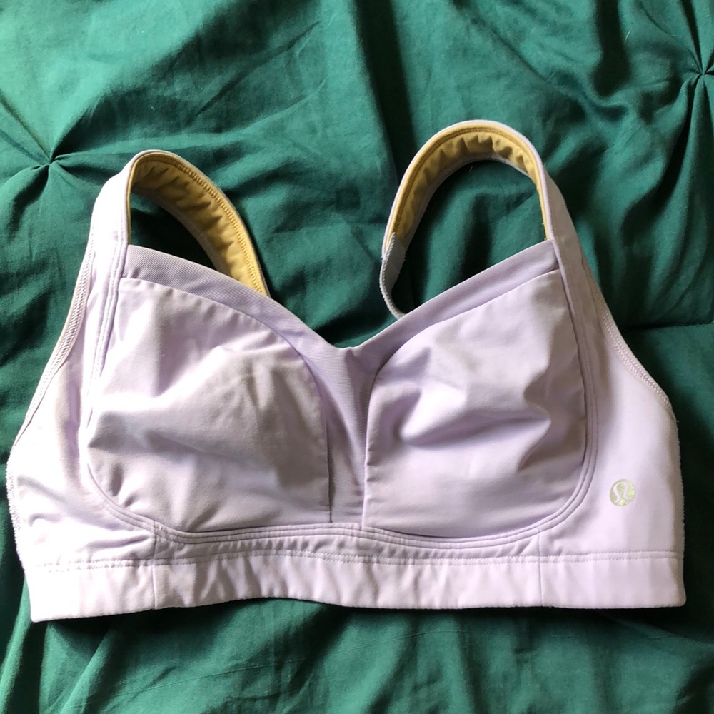 Lululemon lavender tata tamer bra, Like New!